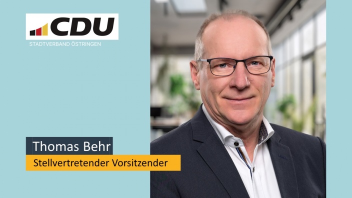 Thomas Behr, stellvertretender Vorsitzender CDU Östringen